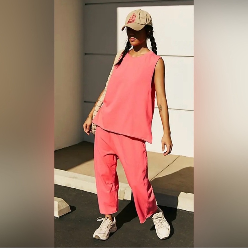 Sleeveless Coral Pink Relaxed Top - Women